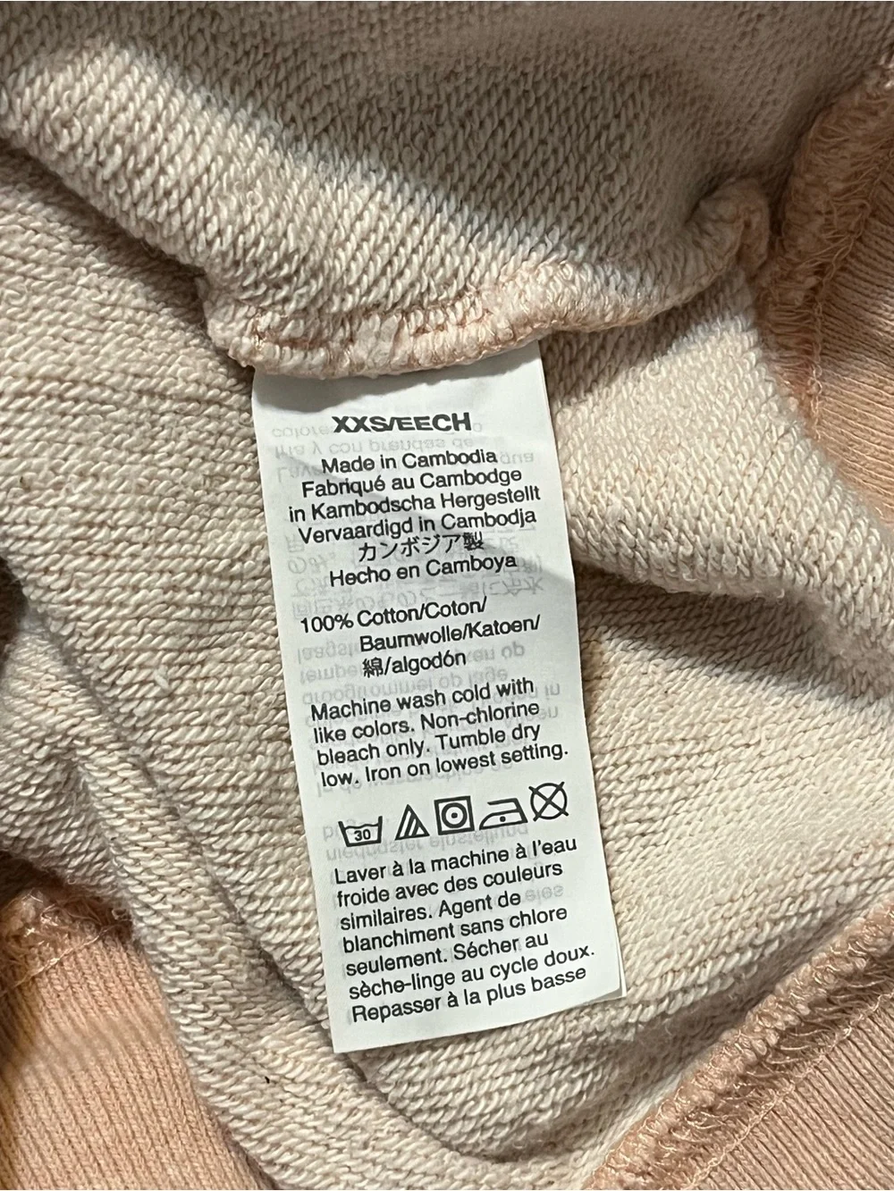J. Crew Cotton Light Pink Crewneck Sweatshirt